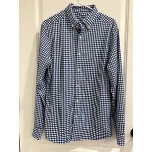 Vineyard Vines Men check Performance Stretch Button preppy classic timeless Sm